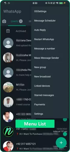 chat settings